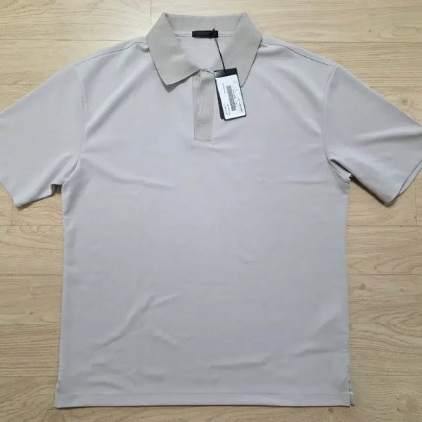[BUNJANG] Jill Stuart New York Cooling Collar T-shirt Beige / 질스튜어트뉴욕 쿨링 카라 반팔 티셔츠 M L 정가 24만원
