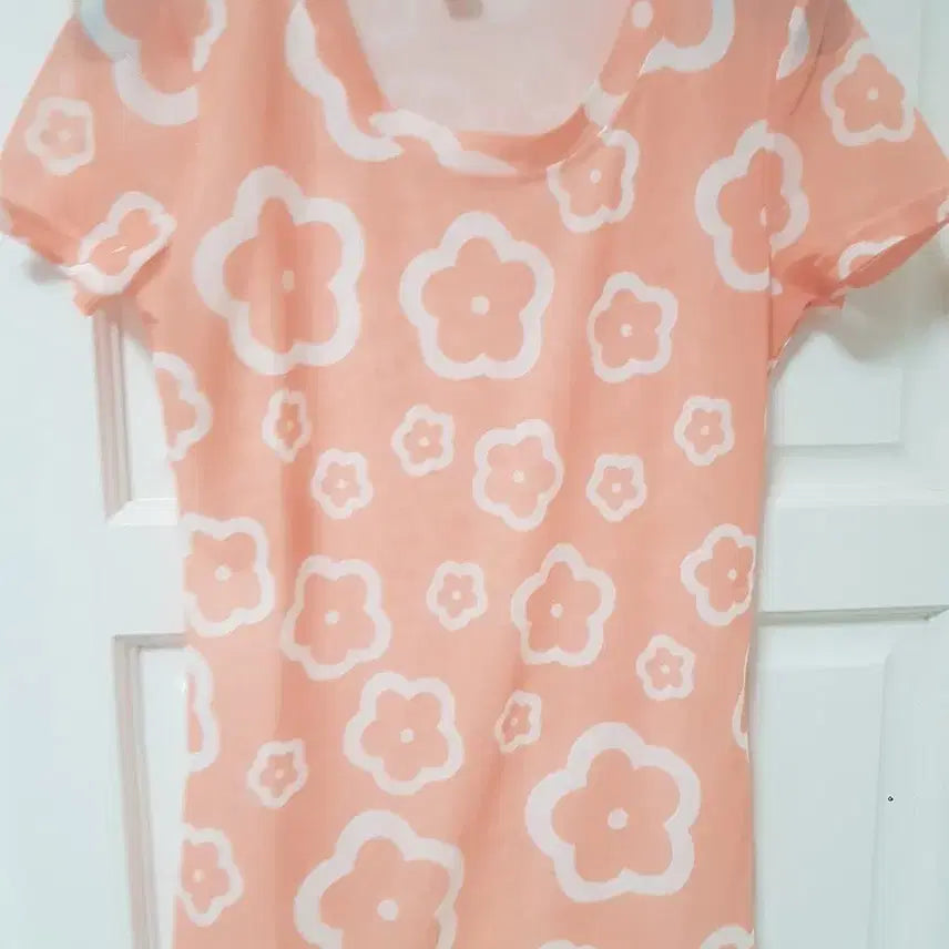 [BUNJANG] Floral Print Short Sleeve T-Shirt / 꽃무늬 반팔 티셔츠(44)미사용