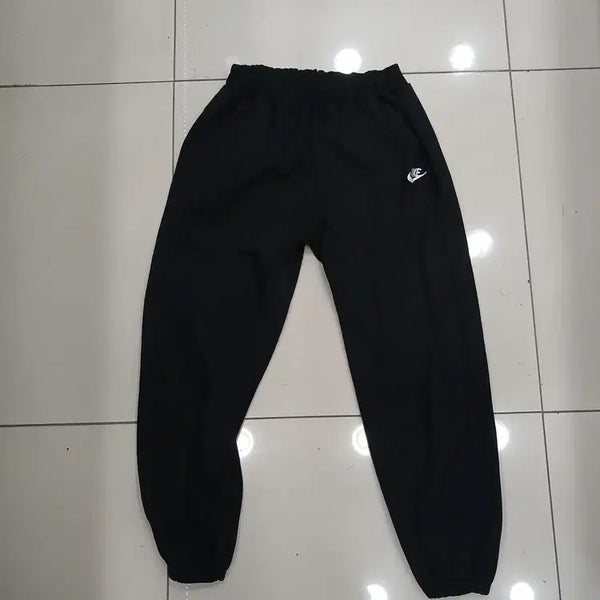 [BUNJANG] Women's Black Jogger Pants / 여자 검정색 조거팬츠 츄리닝 허리밑단밴딩 중고 허리30총길이87