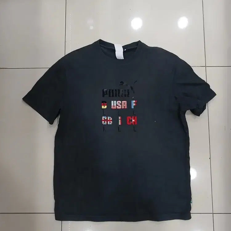 [BUNJANG] Puma Select L Loose Fit T-Shirt - Front Print (Vintage) / PUMA SELECT L 루즈핏 반팔 앞프린트갈라짐 빈티지 중고추천