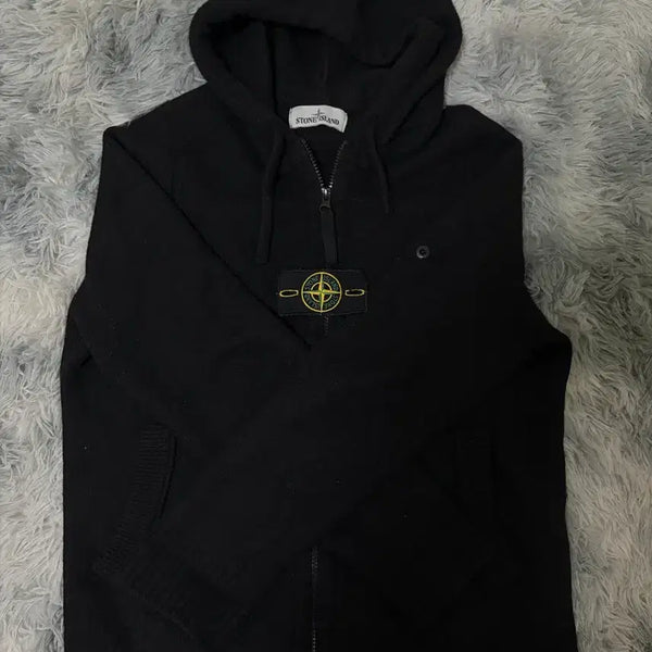[BUNJANG] Stone Island Knit Zip-Up Hoodie / 스톤아일랜드 니트후드집업