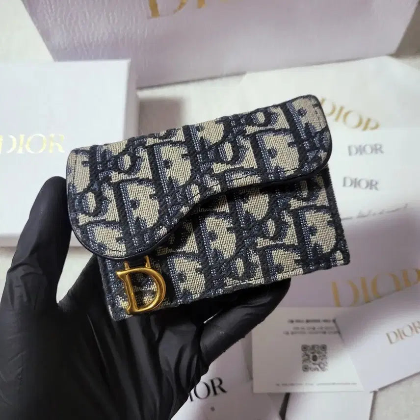 [BUNJANG] Dior Oblique Saddle Card Holder / [24년식/풀구성] 디올 오블리크 새들 카드지갑