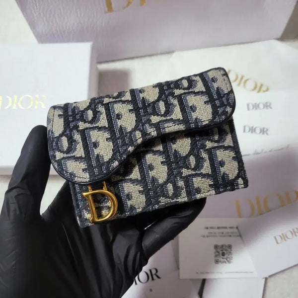 [BUNJANG] Dior Oblique Saddle Card Holder / [24년식/풀구성] 디올 오블리크 새들 카드지갑