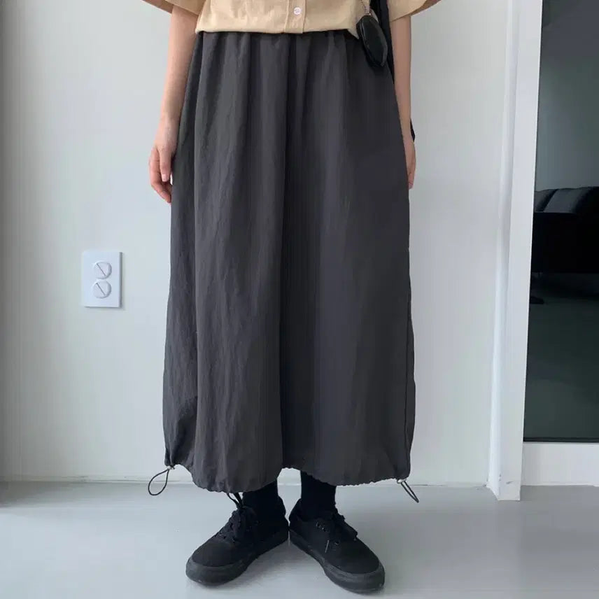 [BUNJANG] Baon String Skirt - Beige / 바온 스트링 스커트 - 베이지