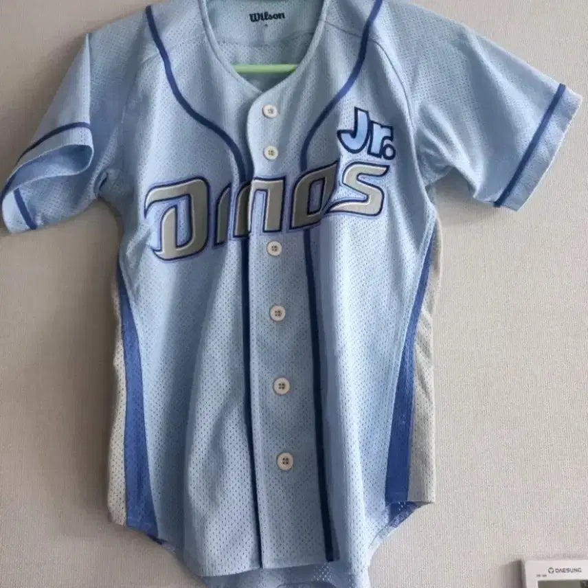 [BUNJANG] NC Dinos Sky Blue Baseball Jersey 80-85 / NC다이노스 야구 초희귀 스카이블루 연하늘 유니폼 80~85