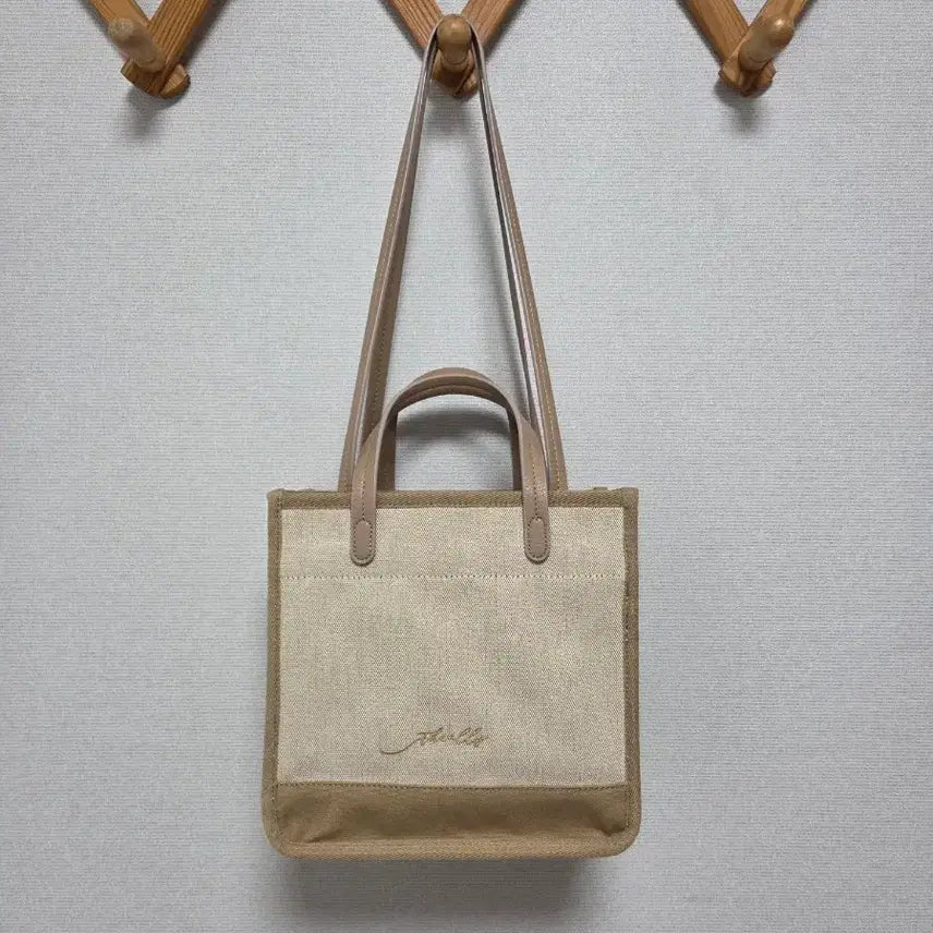 [BUNJANG] Canvas Tote Shoulder Bag / 텀블러백