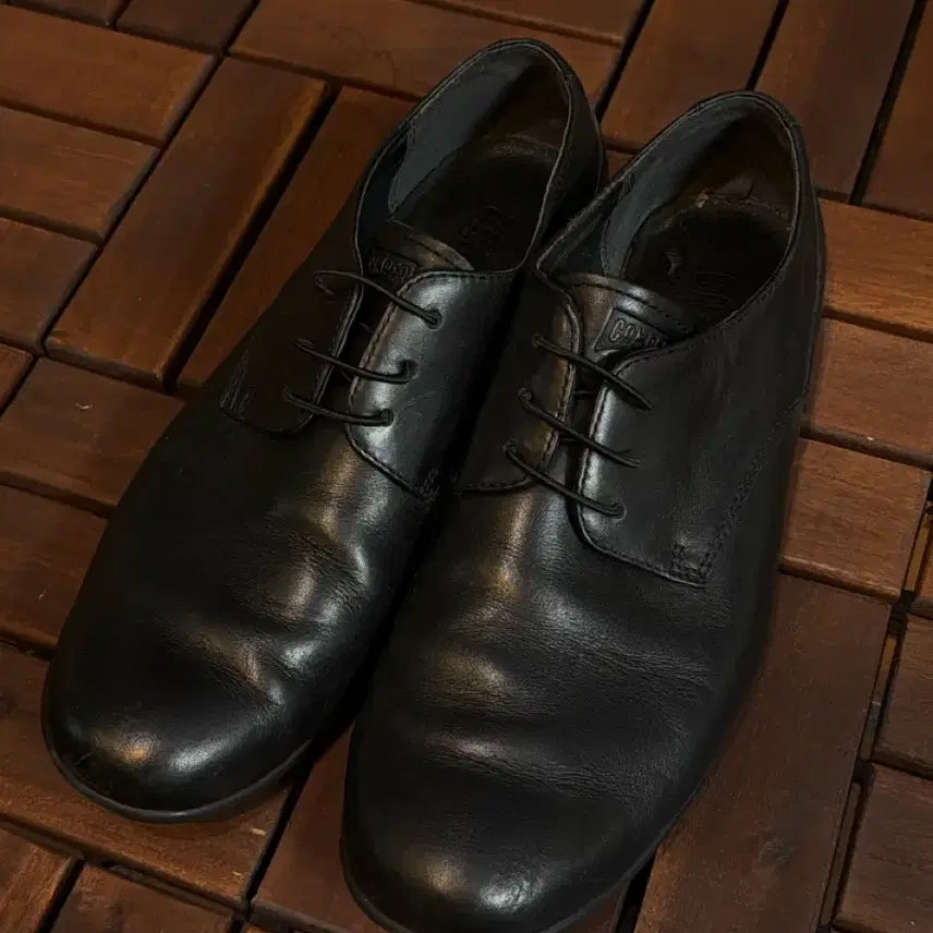 [BUNJANG] Camper Men's Sun Leather Slippers - Black / 캠퍼 남성 구두 블랙 40