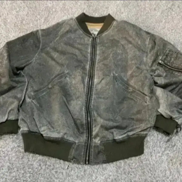 [BUNJANG] Zara Washed Jumper Jacket with Chest Pocket / 자라 완장포켓 워싱 점퍼 자켓 100/L