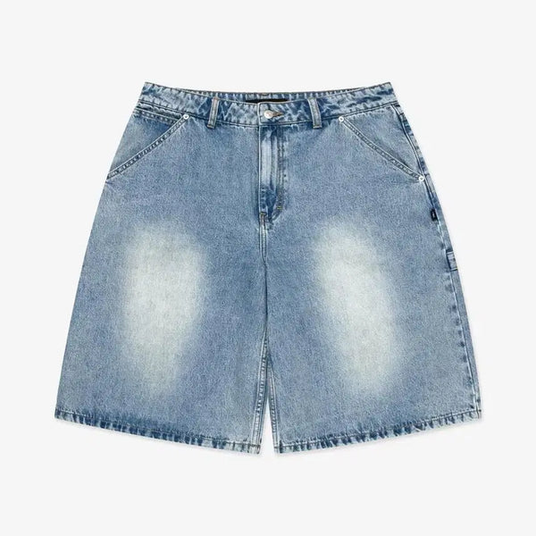 [BUNJANG] LMC Brush Washed Denim Carpenter Shorts Light Blue / LMC 카펜더 데님 쇼츠 라이트 블루 L (새제품)