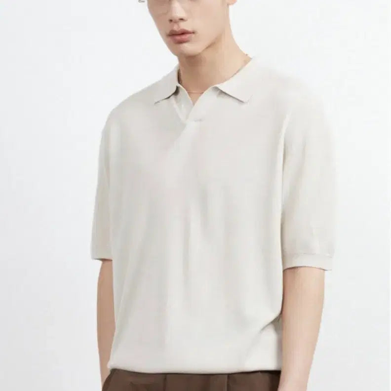 [BUNJANG] KIMUER Washable Half Collar Knit (Oatmeal) / 키뮤어 COOL 워셔블 하프 카라 니트 (오트밀)