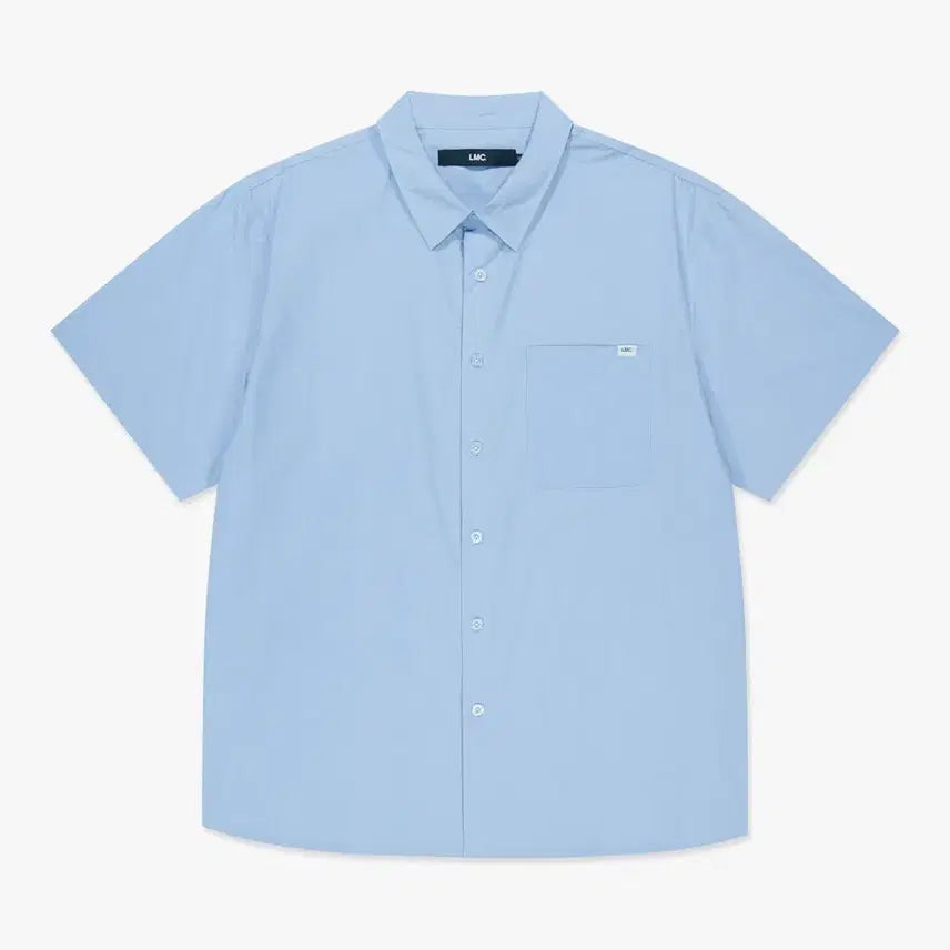 [BUNJANG] LMC Daily Cotton Short Sleeve Shirt Light Blue / LMC 데일리 코튼 쇼츠 셔츠 라이트 블루 2 (새상품)
