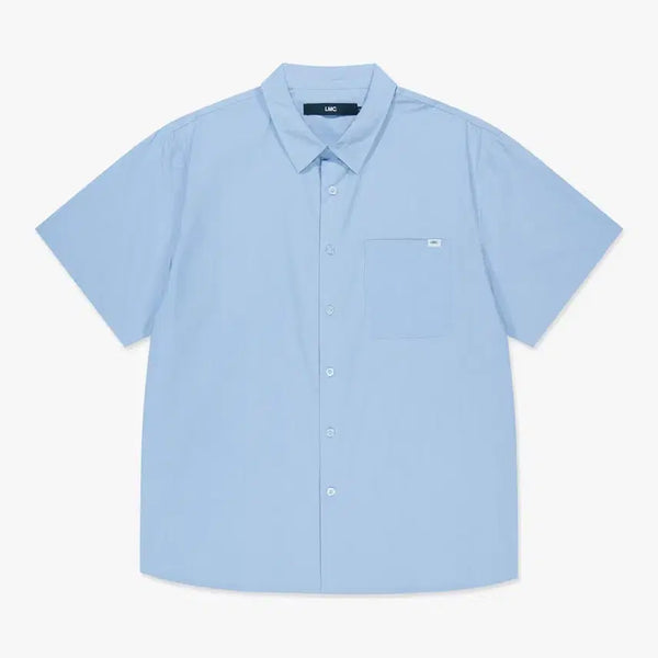 [BUNJANG] LMC Daily Cotton Short Sleeve Shirt Light Blue / LMC 데일리 코튼 쇼츠 셔츠 라이트 블루 2 (새상품)
