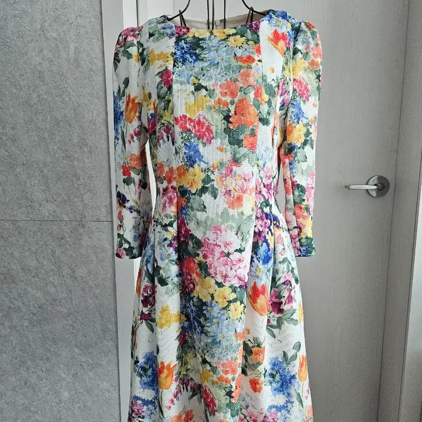 [BUNJANG] Flower Pattern Midi Dress / 플라워 패턴  원피스