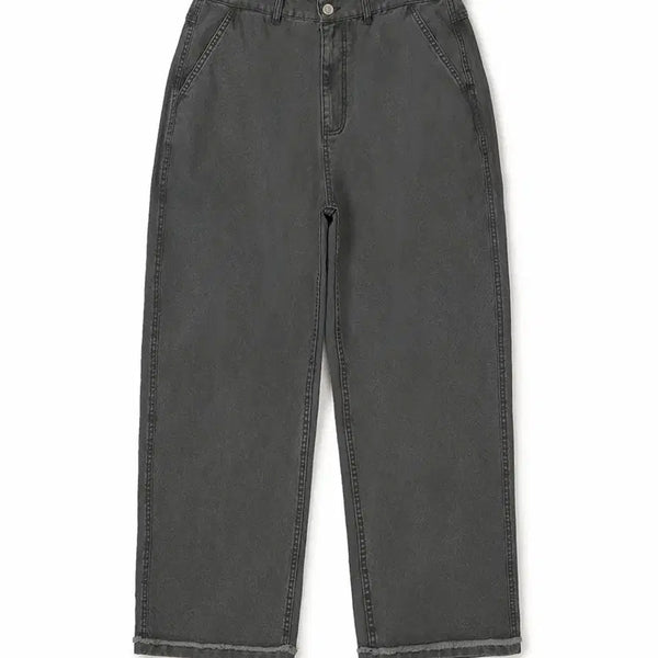 [BUNJANG] Mmlg Washed Wide Pants Charcoal L / Mmlg 워시드 와이드 팬츠 차콜 L (새상품)