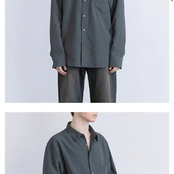 [BUNJANG] Bellier Ripple Cogito Shirt Olive L Size / 벨리에 리플 코기토 셔츠 올리브 L사이즈