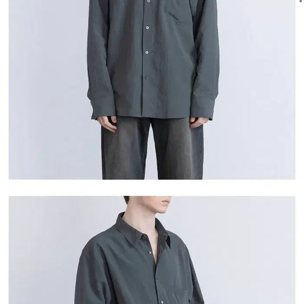 [BUNJANG] Bellier Ripple Cogito Shirt Olive L Size / 벨리에 리플 코기토 셔츠 올리브 L사이즈