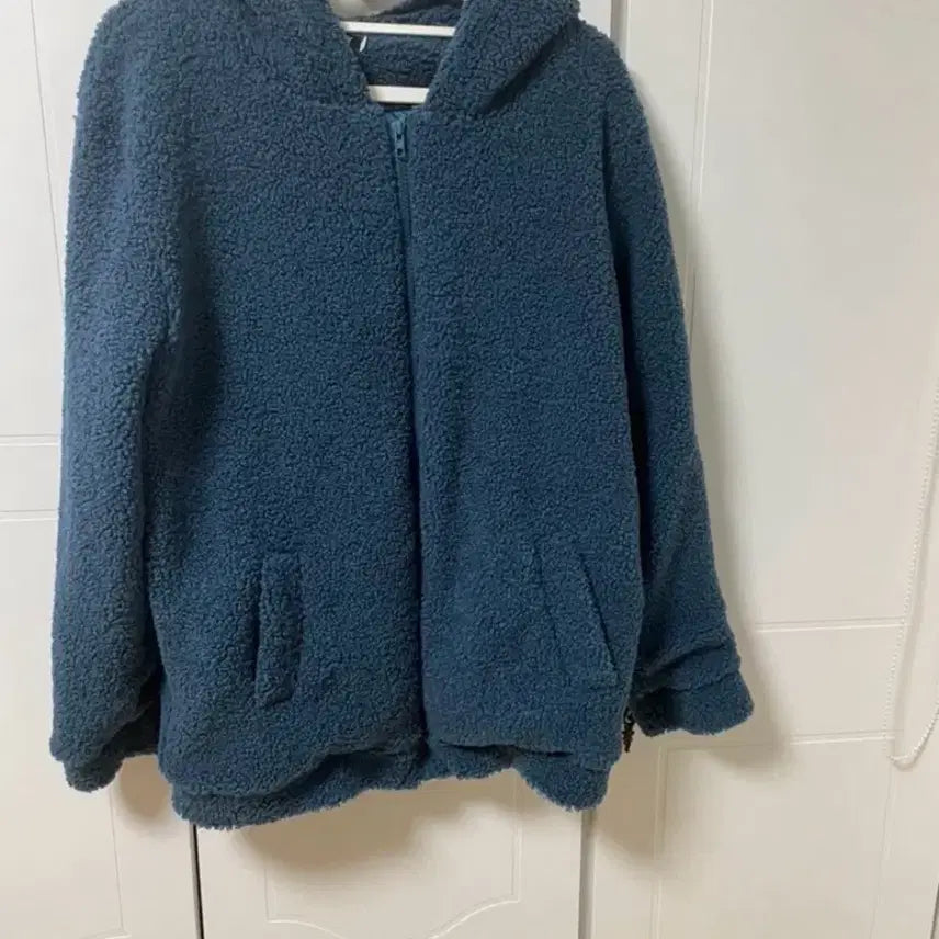 [BUNJANG] Fleece Hooded Zip-Up Jacket / 뽀글이 후드집업
