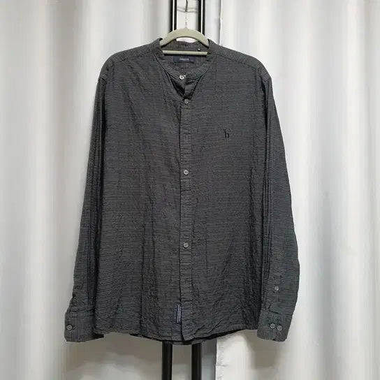 [BUNJANG] Hazzys Sleeveless Check Summer Shirt 110 / 헤지스 노카라 체크 썸머 셔츠 남방 110