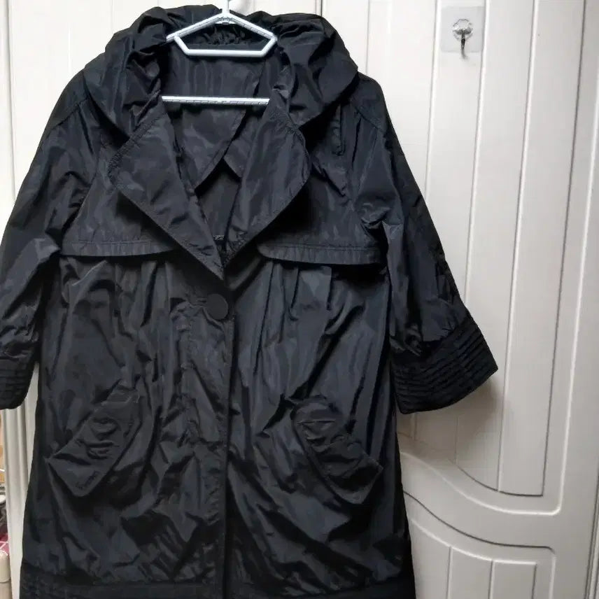 [BUNJANG] Black Women's Half Coat Transitional Outerwear / 블랙 여성 하프 코트 간절기 아우터