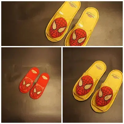 [BUNJANG] Spider-Man Slippers (Set of 3) / 3세트일괄 노랑.빨강스파이더맨슬리퍼 인테리어소품 카페소품 매장소품UU