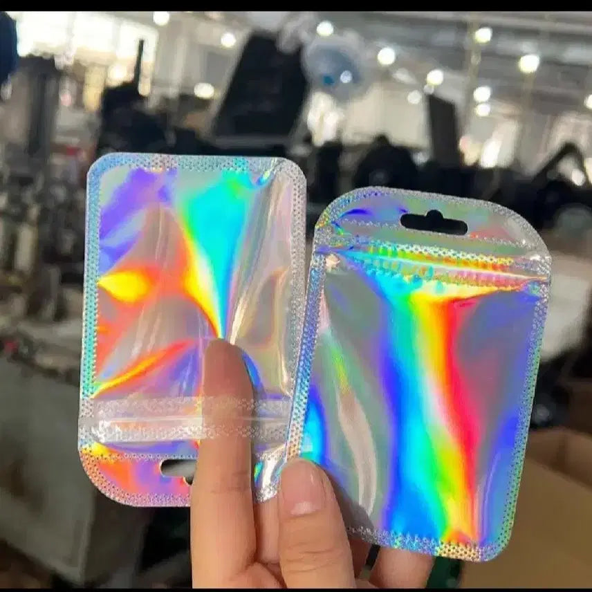 [BUNJANG] Aurora Packaging Bags 7x12cm (50 Count) / 4번 7*12cm 오로라빛 포장용 지퍼백 비닐봉지 50매