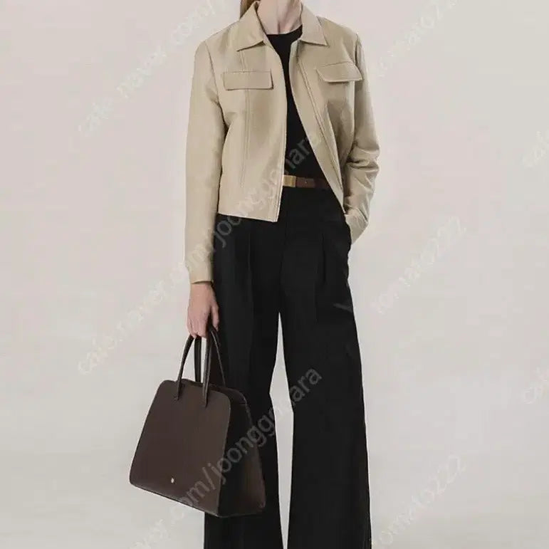 [BUNJANG] YUMER Elle Wide Slacks Black Size M New / 유메르 엘르 와이드 슬랙스 블랙 2싸이즈m 새상품