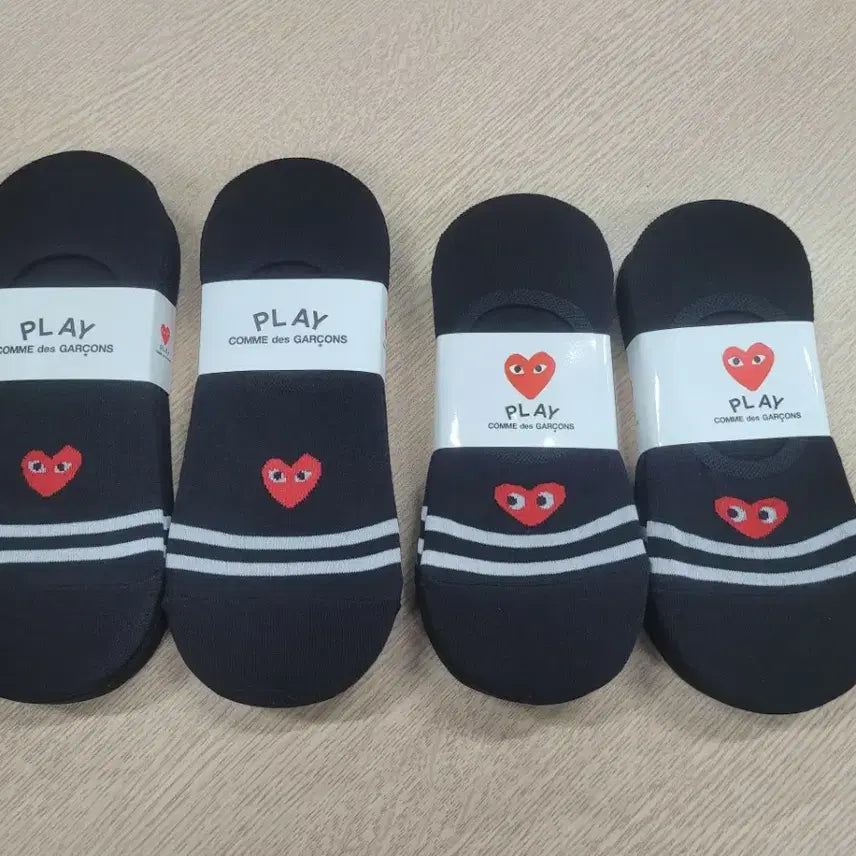 [BUNJANG] Comme des Garçons Black Ankle Socks 10-Pack / 꼼데가르송 블랙 덧신 양말 10켤레