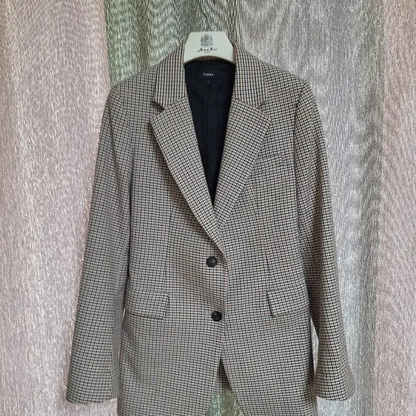 [BUNJANG] Theory Check Jacket Wool Blend / 띠어리 체크자켓 44/작은55