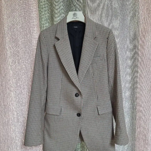 [BUNJANG] Theory Check Jacket Wool Blend / 띠어리 체크자켓 44/작은55