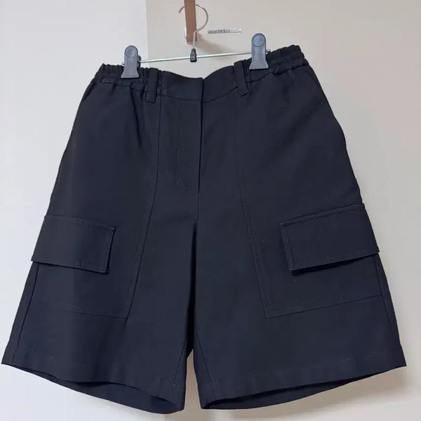 [BUNJANG] Studio Tomboy Bermuda Shorts Black Free Size / 스튜디오톰보이 버뮤다반바지.프리사이즈.블랙색상.새상품