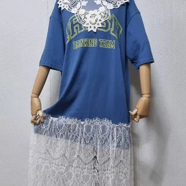 [BUNJANG] Lace Long Dress M / 레이스  롱 원피스  M