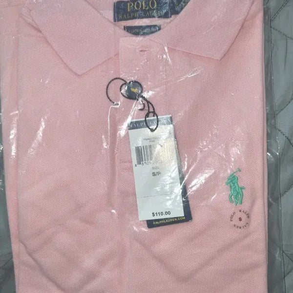 [BUNJANG] Polo Ralph Lauren Pink Pique Short Sleeve Polo Shirt / 특가, 폴로 반팔 카라티 핑크 S