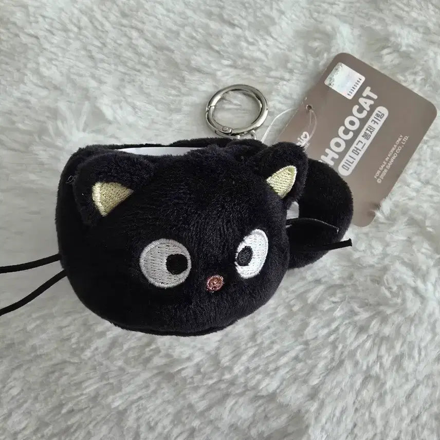 [BUNJANG] Chococat Mini Mug Plush Keychain / 초코캣 미니 머그 봉제 키링