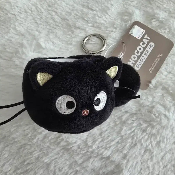 [BUNJANG] Chococat Mini Mug Plush Keychain / 초코캣 미니 머그 봉제 키링
