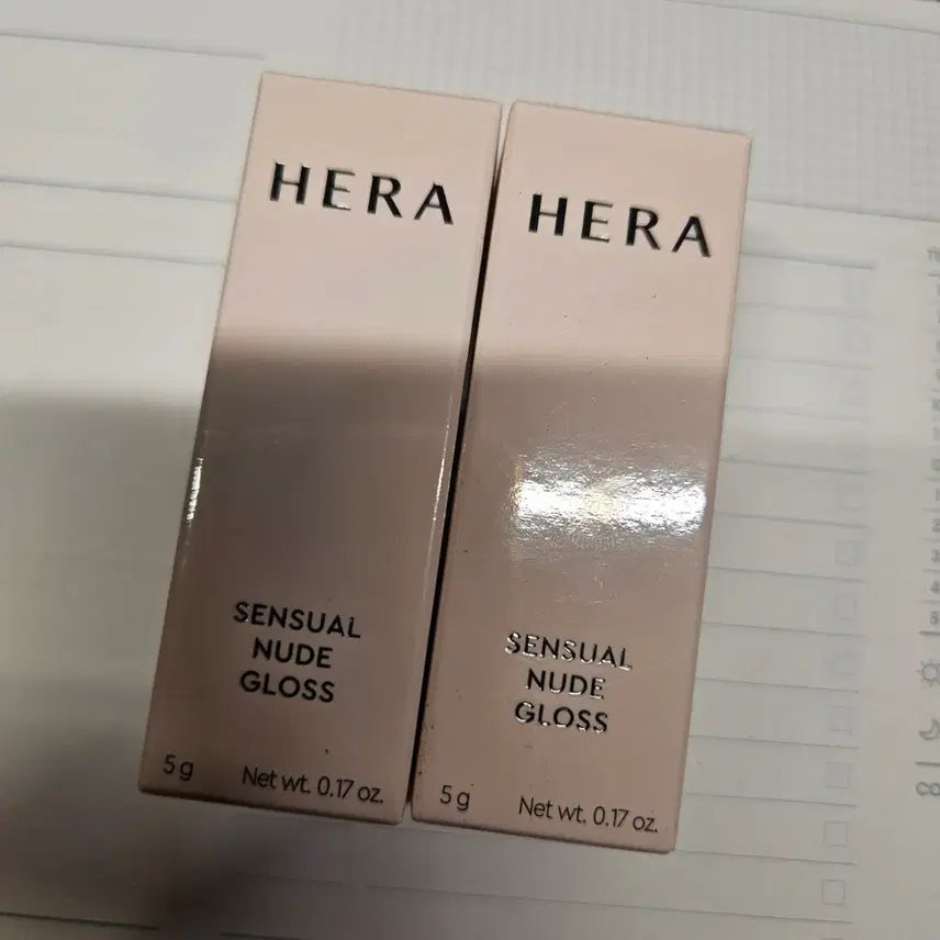 [BUNJANG] Hera Sensual Nude Gloss (Cherish, Speechless) / 미개봉 새상품 헤라 센슈얼 누드 글로스(체리쉬, 스피치리스)