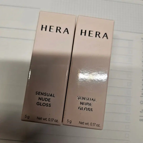 [BUNJANG] Hera Sensual Nude Gloss (Cherish, Speechless) / 미개봉 새상품 헤라 센슈얼 누드 글로스(체리쉬, 스피치리스)
