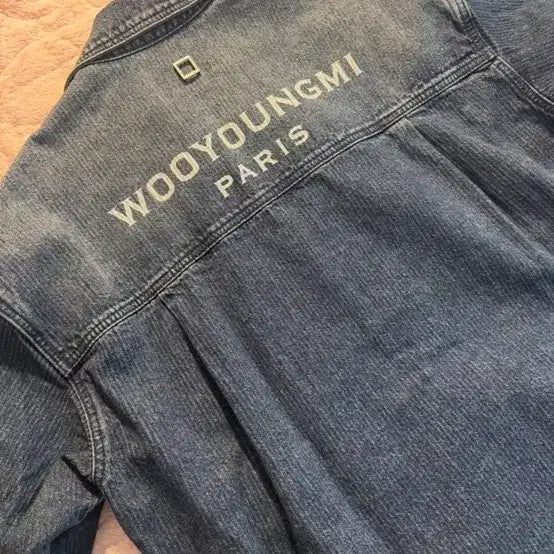 [BUNJANG] Wooyoungmi 25FW Denim Logo Shirt / 우영미 데님셔츠 25fw