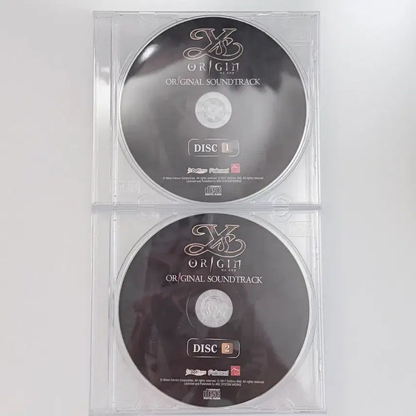[BUNJANG] Ys Origin Limited Edition Soundtrack CD Set / 이스 오리진 한정판 특전 오리지널 사운드트랙 Disk 1, 2 CD
