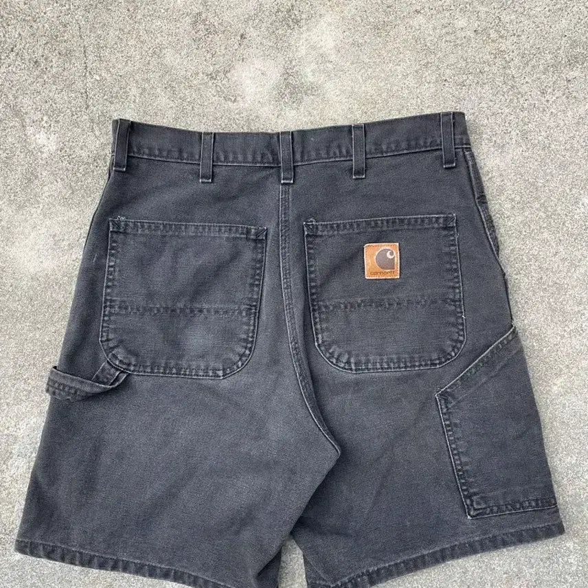 [BUNJANG] Carhartt Black Denim Shorts Size 32 / 칼하트 블랙 데님 반바지