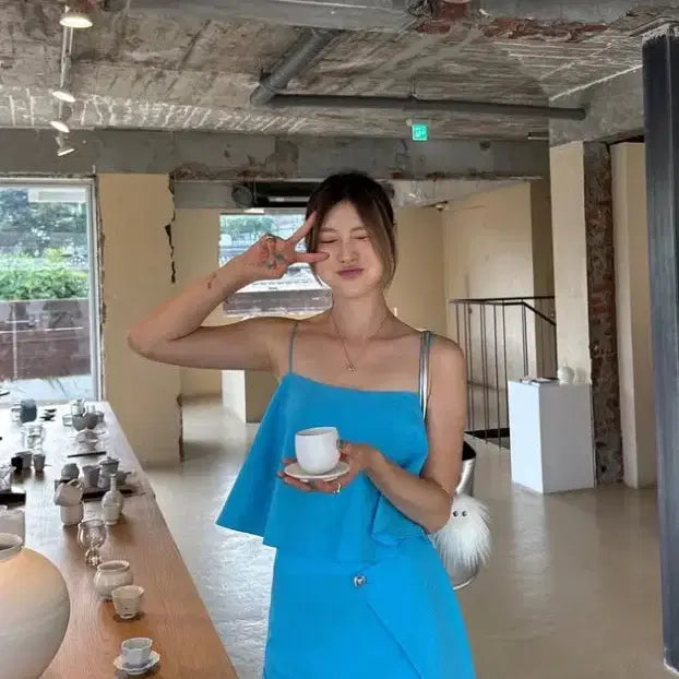[BUNJANG] Wnderkammer Seersucker Skirt / 분더캄머 시어서커 스커트 새상품(택O)