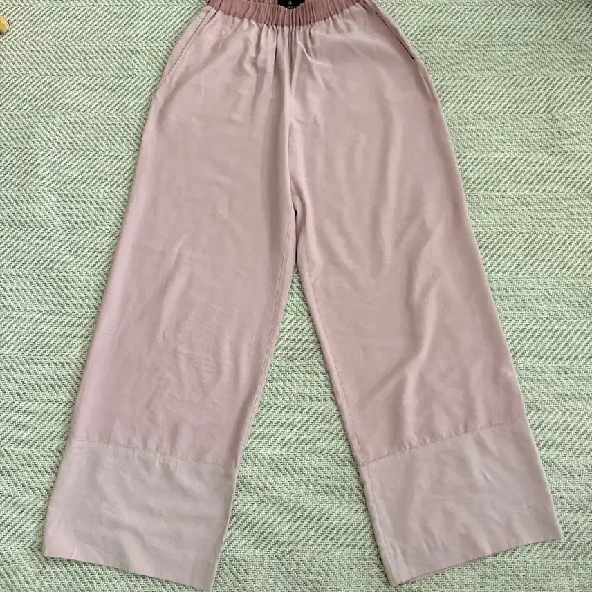 [BUNJANG] Lanvin Pink Wide Pants / 랑방 Lanvin 핑크색 와이드 팬츠