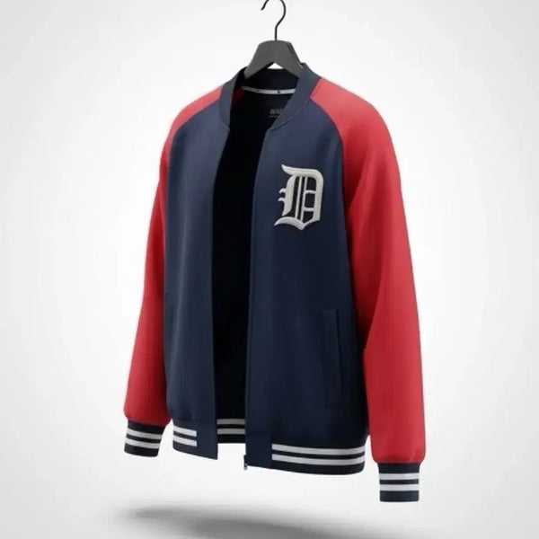 [BUNJANG] MLB Detroit Zip-up Baseball Jacket (Navy) - Men's M / 남성M / MLB 디트로이트 집업 야구점퍼NV 12-138