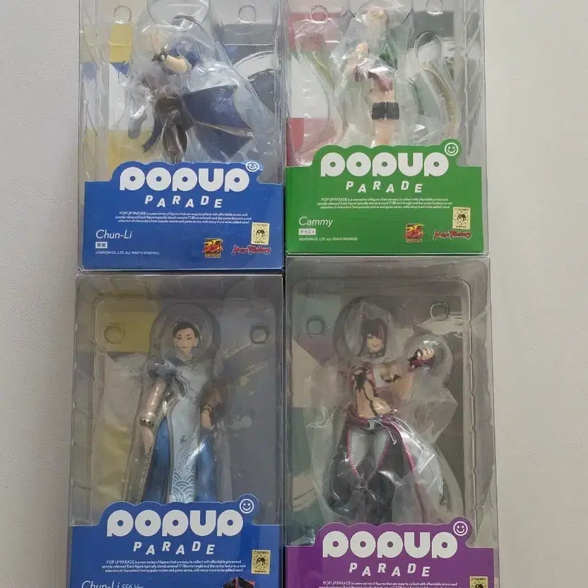[BUNJANG] Popup Parade Street Fighter Cammy & Chun-Li Bundle Set / 팝업퍼레이드 스트리트 파리터 캐미, 춘리 4종 일괄 판매