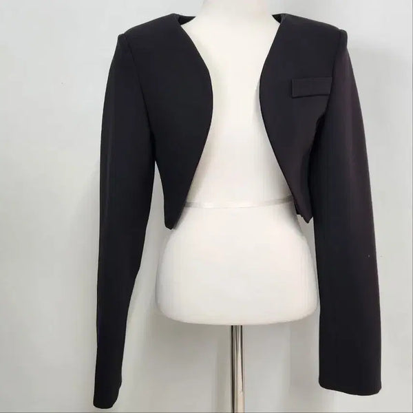 [BUNJANG] HAWA Atelier Line Cropped Bolero Jacket / [새상품] HAWA 아틀리에 라인 크롭 볼레로 자켓 44~45