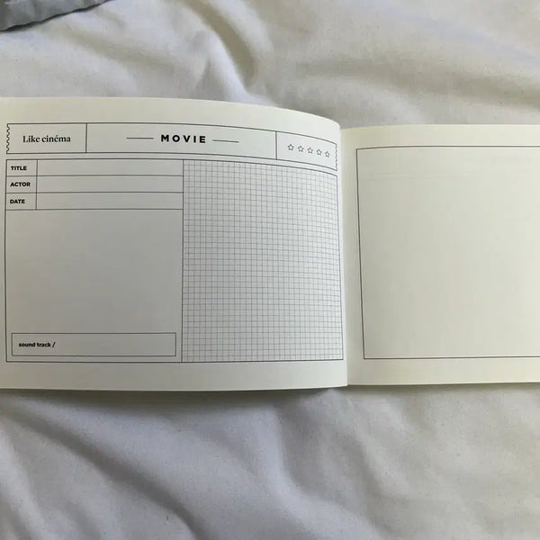 [BUNJANG] Cinephile Movie Log Notebook - Includes Cineshop Art Nine Poster for Begin Again and Happy End / 씨네필 영화 기록 노트 씨네큐 아트나인 포스터 싱스트리트 해피엔드