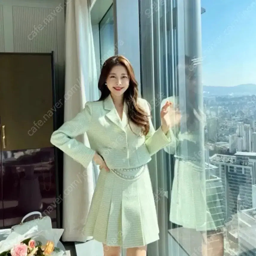[BUNJANG] Roar Spring Fairy Tweed Set / 로아르 봄의요정 트위드 세트