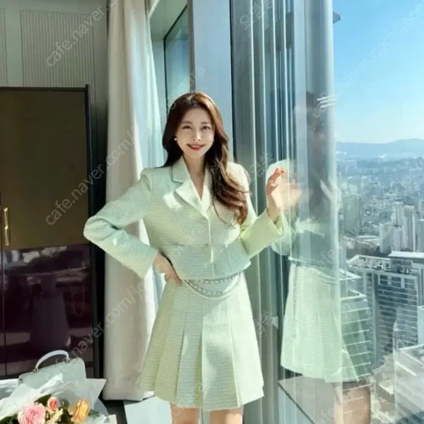 [BUNJANG] Roar Spring Fairy Tweed Set / 로아르 봄의요정 트위드 세트