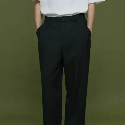 [BUNJANG] Men's Tapered Pants Black ML / 남자 테이퍼드팬츠 블랙ml