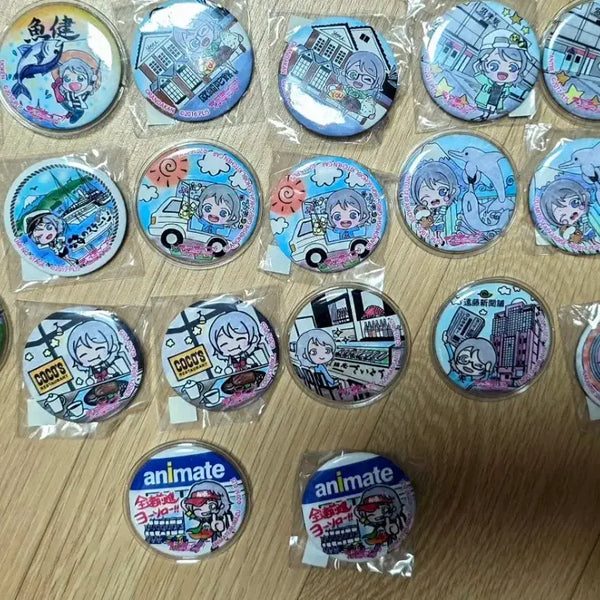 [BUNJANG] Love Live! Sunshine!! Aqours Numazu "Collection" Pin Set / 러브라이브 선샤인 누마즈 aqours 캔뱃지 일괄