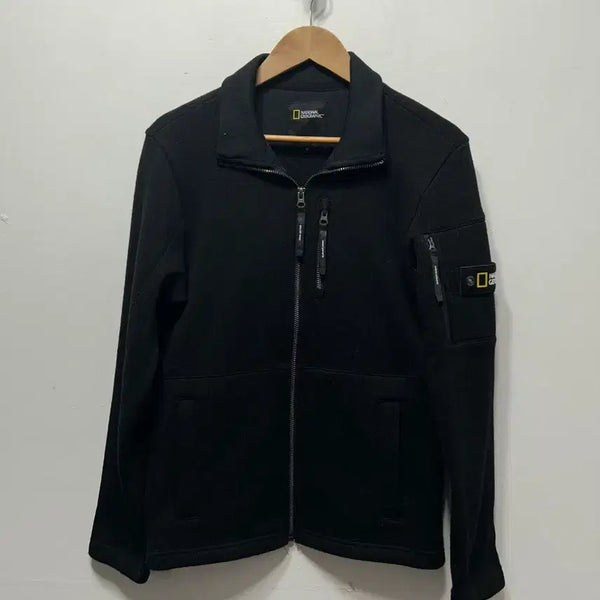 [BUNJANG] National Geographic Black Zip-Up Jacket M (95) / 내셔널지오그래픽 블랙 집업 자켓 M 95사이즈